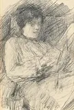 William Reading by John Butler Yeats, pencil on paper, sold Jul 2024