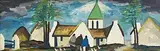 Markey Robinson, An Irish Village, oil on board