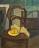 Arthur Armstrong, Studio Interior, oil on board