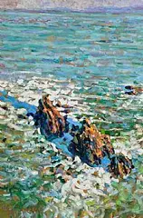 Arthur K. Maderson, Towards Blasket Island, oil on board