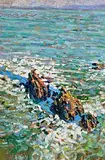 Arthur K. Maderson, Towards Blasket Island, oil on board