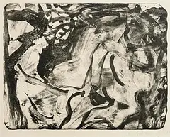 Untitled by Willem de Kooning, 1971, lithograph - trial proof (unpublished) - printed by Fred Genis on a lithographic stone and assisted by Jim Sheehy, sold Apr 2026