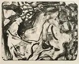 Willem de Kooning, Untitled, 1971, lithograph - trial proof (unpublished) - printed by Fred Genis on a lithographic stone and assisted by Jim Sheehy