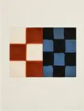Sean Scully, Barcelona Diptych 4, 1996, etching and aquatint in colours on Arches paper - number 3 from an edition of 24 - published by Ediciones T, Barcelona