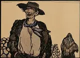 Illustration for The Woman of Three Cows by Jack Butler Yeats, 1914, watercolour, pen and ink on paper, sold Apr 2026