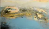Hughie O'Donoghue, Blue Water (2006/7), oil on canvas and photographic trace