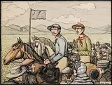 The Duel by Jack Butler Yeats, watercolour, pen and ink on paper, sold Apr 2026