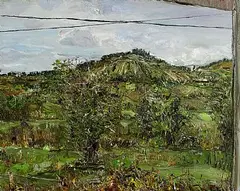 Nick Miller, Cut Whitethorn, 2003, oil on linen