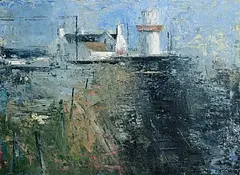 Donald Teskey, Lighthouse, Galley Head, West Cork, 2005, oil on canvas