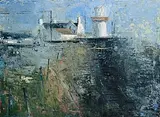 Donald Teskey, Lighthouse, Galley Head, West Cork, 2005, oil on canvas