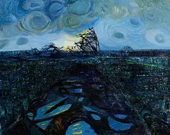 Colin Middleton, Wet Field, Carnalridge, 1960, oil on canvas
