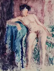 Roderic O'Conor, Nude on a Couch, c.1911, oil on canvas