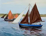 Cecil Maguire, Púcan, Kinvara, 1987, oil on board