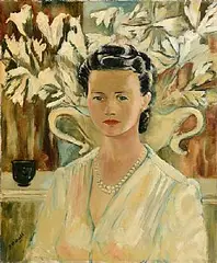 Daniel O'Neill, Portrait of Katharine, Lady Neilson, c.1948, oil on canvas