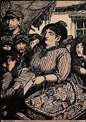 Jack Butler Yeats, The Lottery, c.1913, watercolour and ink on paper