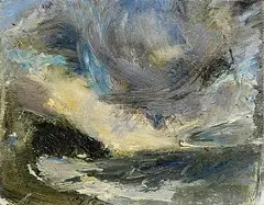 Landscape by Melita Denaro, oil on board, sold Apr 2026