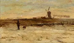 Louis Apol, The Huntsman, 1885, oil on board