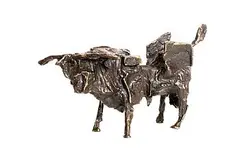 John Behan, Cubist Bull, bronze - from an edition of 6