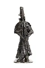 John Behan, The Irish Emigrant, 2001, unique bronze