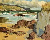 Robert Taylor Carson, Glengad Head, Co. Donegal, 1944, oil on board