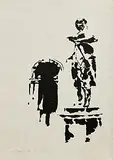 Louis le Brocquy, Dubliners - Goldsmith, Trinity College Dublin, 1986, lithograph - number 4 from an edition of 35