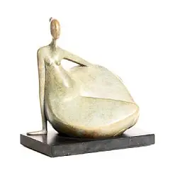 Ana Duncan, Balalaika, bronze on stone base - number 3 from an edition of 9