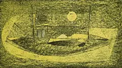 Kenneth Mahood, Trawler Submarine, Day and Night, mixed media on paper