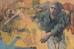 John Boyd, Come Unto These, pastel on paper