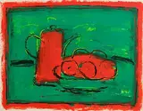Neil Shawcross, Still Life - Fruit and Jug, 1997, mixed media on paper