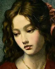Ken Hamilton, The Gold Necklace, oil on board