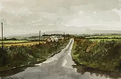Martin Gale, The Road West from Ballycastle, Co. Mayo, 2005, watercolour on paper