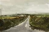 Martin Gale, The Road West from Ballycastle, Co. Mayo, 2005, watercolour on paper
