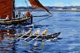 Ivan Sutton, Marine Festival, Carraroe Bay, Co. Galway, oil on board
