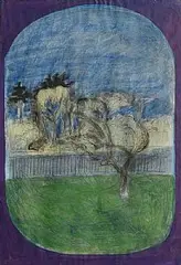 Brian Bourke Hrha Irish, Dublin, 1969, mixed media on paper