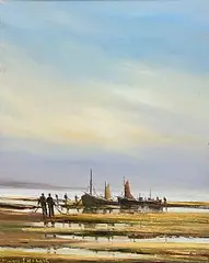 The Evening Catch by Norman J. McCaig, oil on canvas board, sold Apr 2026
