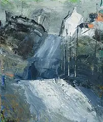 Donald Teskey, Light on the Road, 1997, acrylic on paper