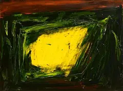 Yellow Field by Seán McSweeney, 1993, oil on board, sold Oct 2025