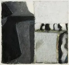 Scarecrow Series by John Shinnors, oil pastel on paper, sold Oct 2025