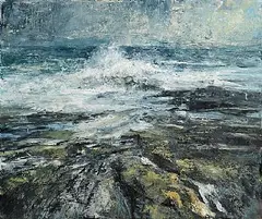 Donald Teskey, Coastal Flow I, 2023, oil on canvas