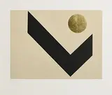 Patrick Scott, Tangram IV, 2005, carborundum and gold leaf - number 33 from an edition of 75