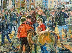 Liam O'Neill, Centre of Attraction, oil on canvas