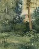 Kilmurray House by Mildred Anne Butler, watercolour on paper, sold Oct 2025