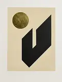 Patrick Scott, Tangram III, 2005, carborundum and gold leaf - number 1 from an edition of 75