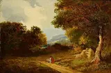 James Arthur O'Connor, Traveller at Rest in a Wooded Landscape