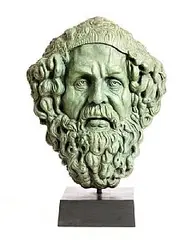 Rory Breslin, Mask Of The Campanile, Demosthenes, Trinity College, Dublin, bronze - artist's proof