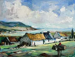 Kenneth Webb, Achill Island, Connemara, oil on board