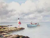 Charles McAuley, The Red Jacket, 1986, oil on canvas