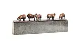 Valentin Bostan, The Field, bronze on granite base