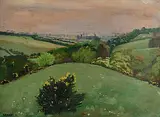 Harry Kernoff, View of Dublin Mountains from Bohernabreena, Glenasmole