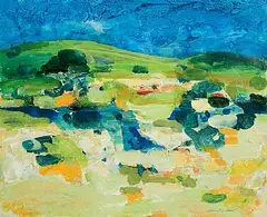 Clement McAleer, South Connemara, acrylic on paper